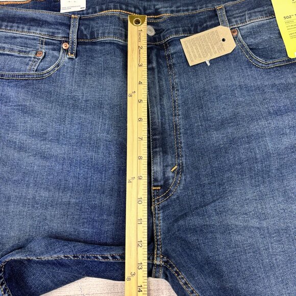 Levis 502 Taper Big & Tall Jeans 46x30 Levis Flex Stretch Denim Mens Classic Fit - Picture 8 of 14